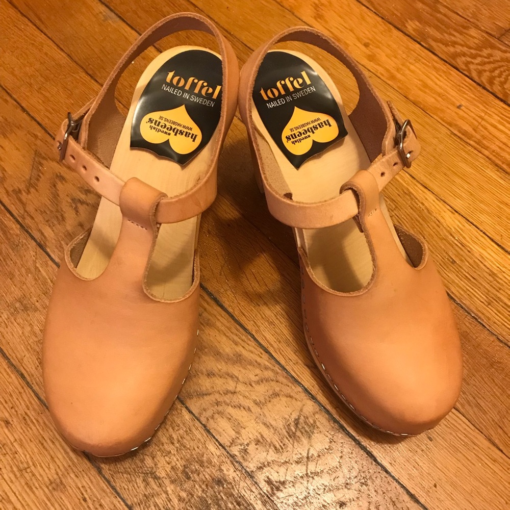 Swedish Hasbeens T-Strap Sky High Sandals